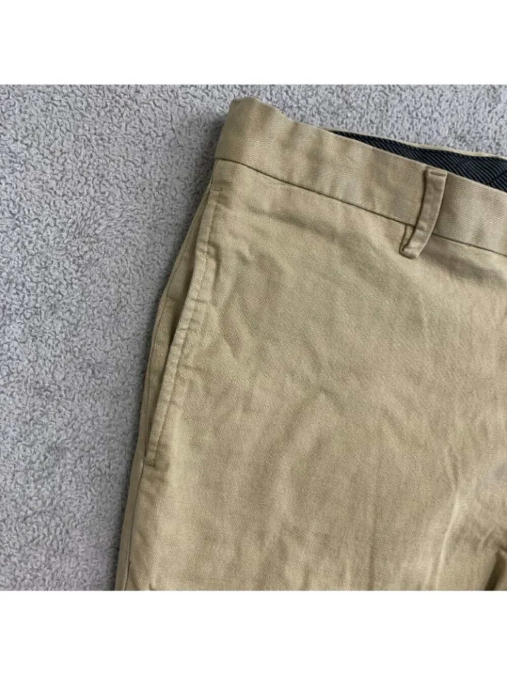 Banana Republic Men's 34x32 Khaki Aiden Fit Slim Pants Cotton Blend P0480